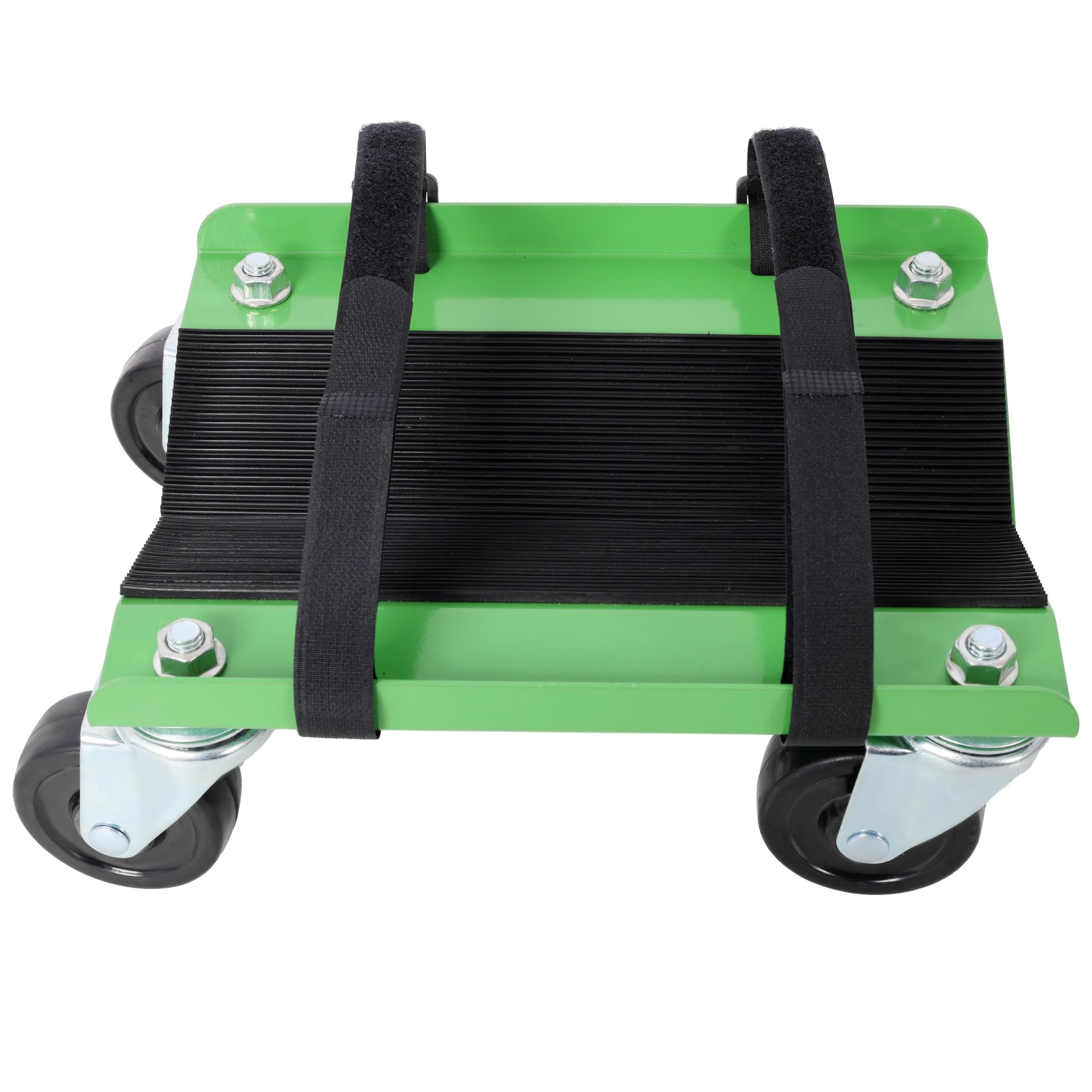 Heavy Duty Snowmobile Dolly V Slide With 2.5" Swivel Casters And Rubber Pad For Skis - Green - Image 8