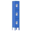 Lockers For Employees With 3 Door Storage Locker Durable For Gym, School, Office - Blue - Image 6
