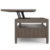 Lev - Lift Top Coffee Table - Smoky Brown - Image 2