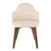 Ahoy - Mid-Century Chair - Walnut / Cream - Image 5