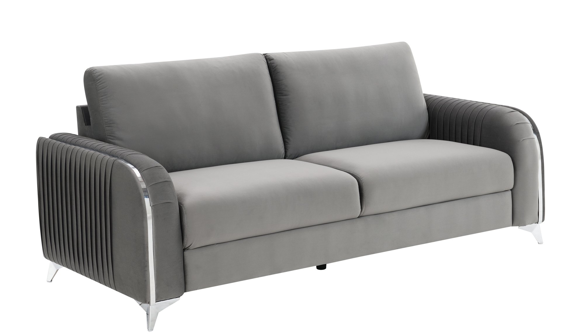 Wenona - 3 Piece Living Room Set Sofa Loveseat Chair - Gray - Image 8