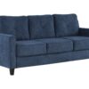 Horatio - Chenille 3 Piece Living Room Set - Navy - Image 2