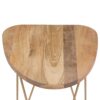 Patrice - Wood Accent Table - Natural / Gold - Image 4