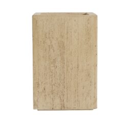 Handmade Travertine Planter Box, Magnesium Oxide - Antique Brown