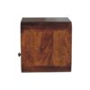 Extra Mini Wall Mounted Curved Nightstand & Open Slot - Brown - Image 5