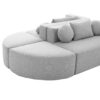 Boneless - Couch Modular Sectional Sofa With Deep Seating And Curved Design - Gray - Image 18