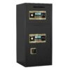 Large Double Door Coin Operated Safe, Digital Security Safe With Fireproof And Waterproof Bag, 6.5 Cubic Feet Safe Box With Hidden Code Function For Home - Black - Image 6