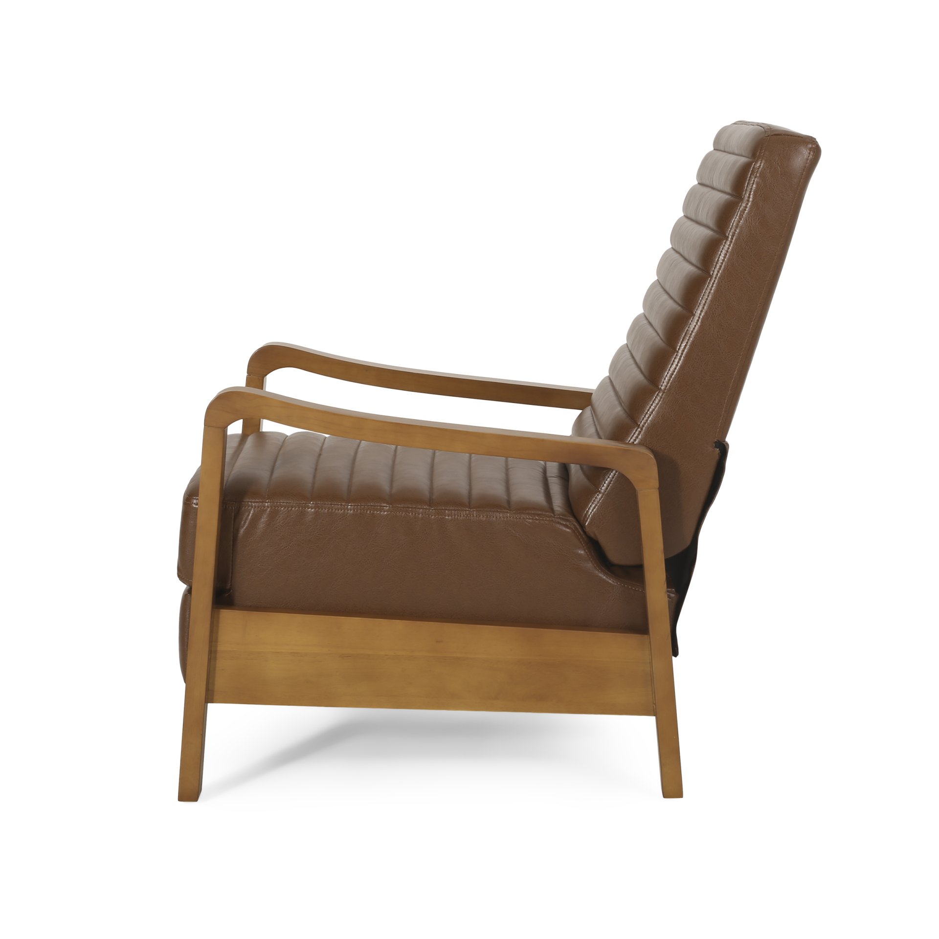 Manual Club Recliner - Light Brown - Image 13