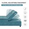 4 In 1 Sofa Bed, Chair Bed, Multi - Function Folding Ottoman Bed With Storage Pocket And USB Port For Small Room Apartment, Living Room, Bedroom, Hallway - Teal - Image 12