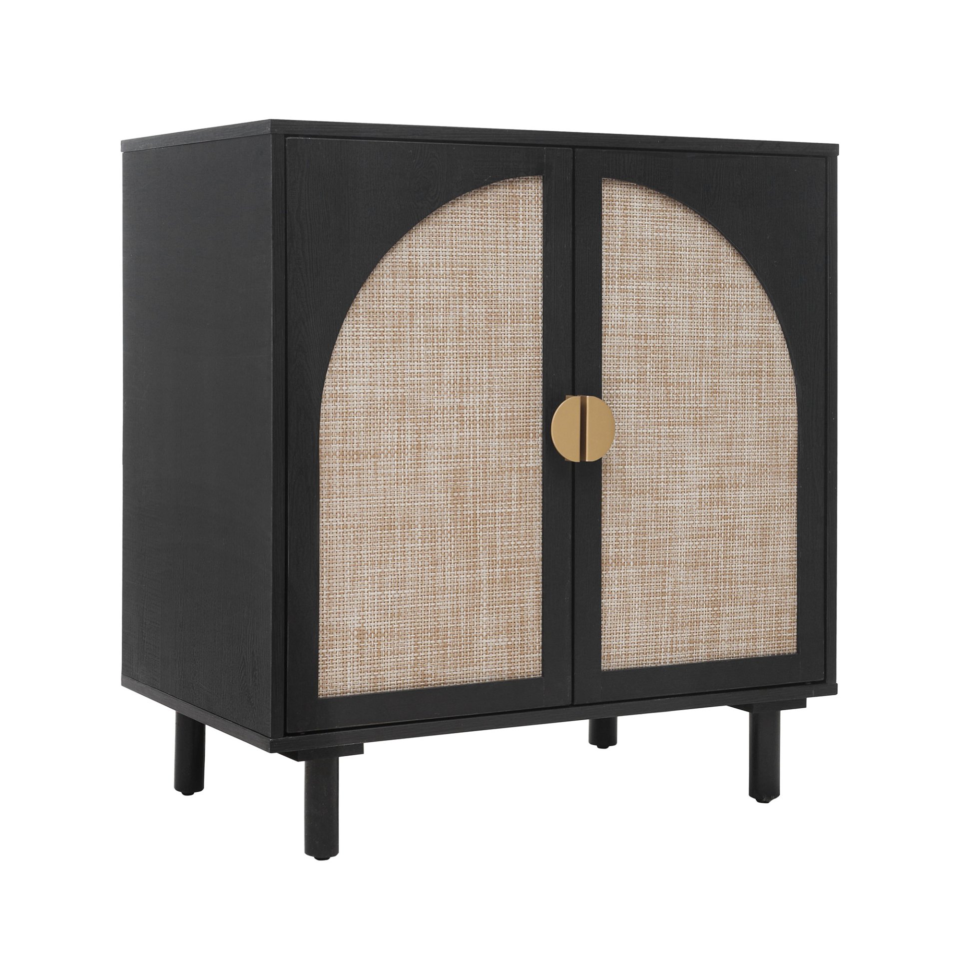 2 Door Cabinet, Suitable For Bedroom - Black - Image 7
