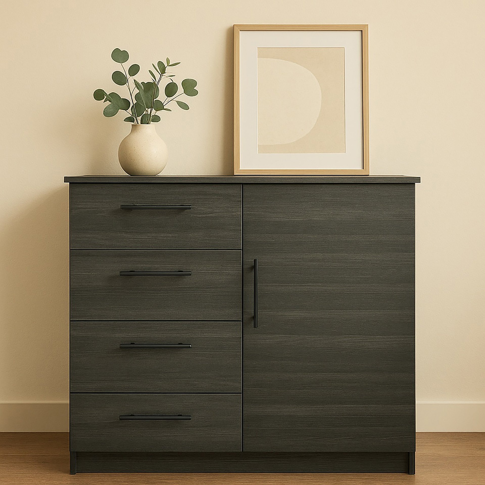 Robin - Gentleman's Chest In With Extra Deep Drawer Storage And Eco Friendly Wood - Gray - Image 6