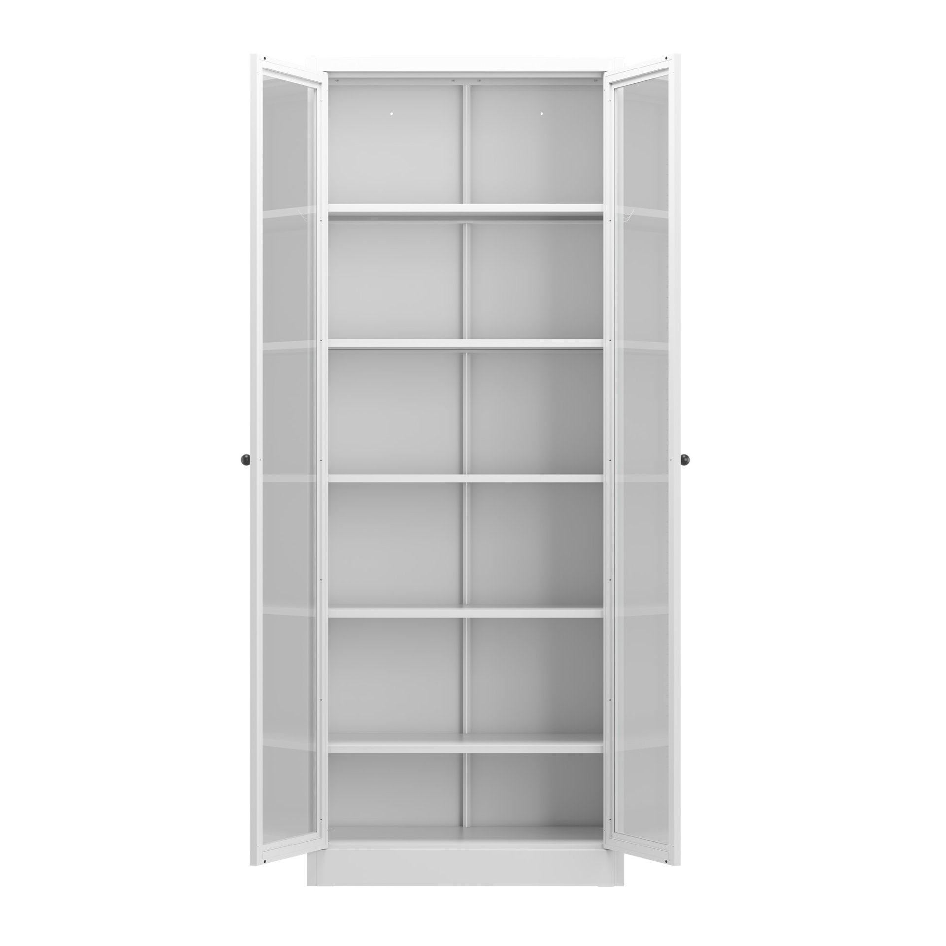 Industrial Metal Kitchen Pantry Cabinet With Adjustable Shelves - White - Image 6
