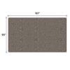 13' X 7.7' Outdoor Pergola Sun Shade Cover Cloth Patio Canopy Hdpe Permeable With Grommets - Brown - Image 3