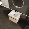 Bathroom Vanity Set With Resin Countertop Sink, 2 Doors - Oak - Image 6