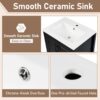 Retro Style Bathroom Vanity With Sink, Soft Closing Cabinet And Drawers - Black - Image 7