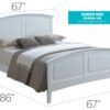 Queen Bed - White - Image 5