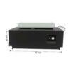 Durable Construction Outdoor Fire Pit Table With Lid - Black - Image 3