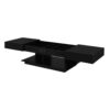 Extendable Coffee Table, Multifunctional Adjustable Coffee Table With Hidden Storage Space For Living Room - Black - Image 11