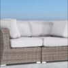 Elegant Wide Outdoor Wicker Loveseat With Plush Cushions Perfect For Cozy Gatherings - Gray / Gray Mix - Image 6