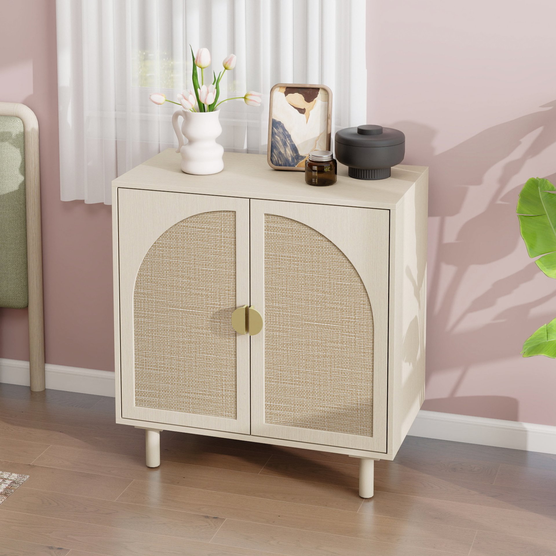 2 Door Cabinet, For Bedroom - Natural - Image 5