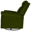360 Degrees Swivel Recliner Manual Rocking With Adjustable Backrest For Living Room - Green - Image 10