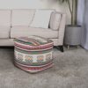 Inca - Handcrafted Peruvian Print Square Pouf Ottoman - Multicolor - Image 2
