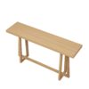 Console Table Stylish Rectangular Entryway Table Outdoor Console Table For Patio Sturdy Construction Hall Table - Natural - Image 9