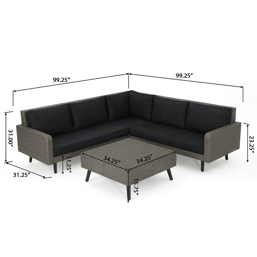 Tahiti - Sofa Set - Black - Image 15