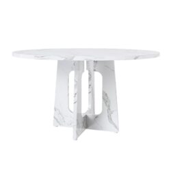 Round Dining Table For 4 - White
