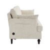 Modern Style Chenille 2 Seater Sofa With LED Light, USB Port, Storage Bag, Wood Legs - Beige - Image 21