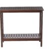 Workstation For Garden Balcony Garage, Acacia Console Potting Table - Brown - Image 10