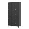 15 Door Lockers With Lock For Employee Storage - Black - Image 14