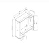 Contemporary Console Table With Two Open Shelves - White / Gray - Image 4