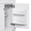 Bathroom Vanity With Ceramic Sink, Modern Single Bathroom Cabinet With 2 Doors And A Shelf, Soft Close Doors - White - Image 17