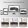 Modern L Shape Modular Sofa, 5 Seat Chenille Sectional Couch Set With 2 Pillows Included, Freely Combinable Indoor Funiture - Black / Gray - Image 19