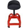 Pneumatic 360 Degree Swivel Stool, Mechanics Rolling Creeper Seat, Heavy Duty Mechanics Stool - Red - Image 12