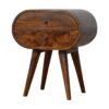 Circular Nightstand - Chestnut - Image 2