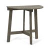 Outdoor Half Round Folding Bistro Table - Gray Finish - Image 7
