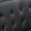 Contemporary Wood Frame Sofa Bed With Stainless Legs - Black - Image 13