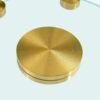 Double Layer Rotatable Round Glass Plate - Gold / Transparent - Image 13