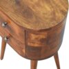Mini Rounded Nightstand - Chestnut - Image 2