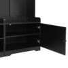 Wide Hall Tree With Shoe Storage, 4 In 1 Entryway Bench With 8 Cubbies, 7 Coat Hooks & Adjustable Shelf For Hallway - Black - Image 18