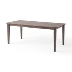 Rustic Farmhouse Dining Table With Square Leg Design - Brown