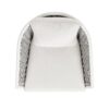 Rowan - Rope Barrel Back Patio Accent Arm Chair (Set of 2) - Optic White - Image 5