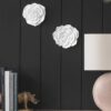 Rose Hanging Wall Accents (Set of 2) - White - Image 3