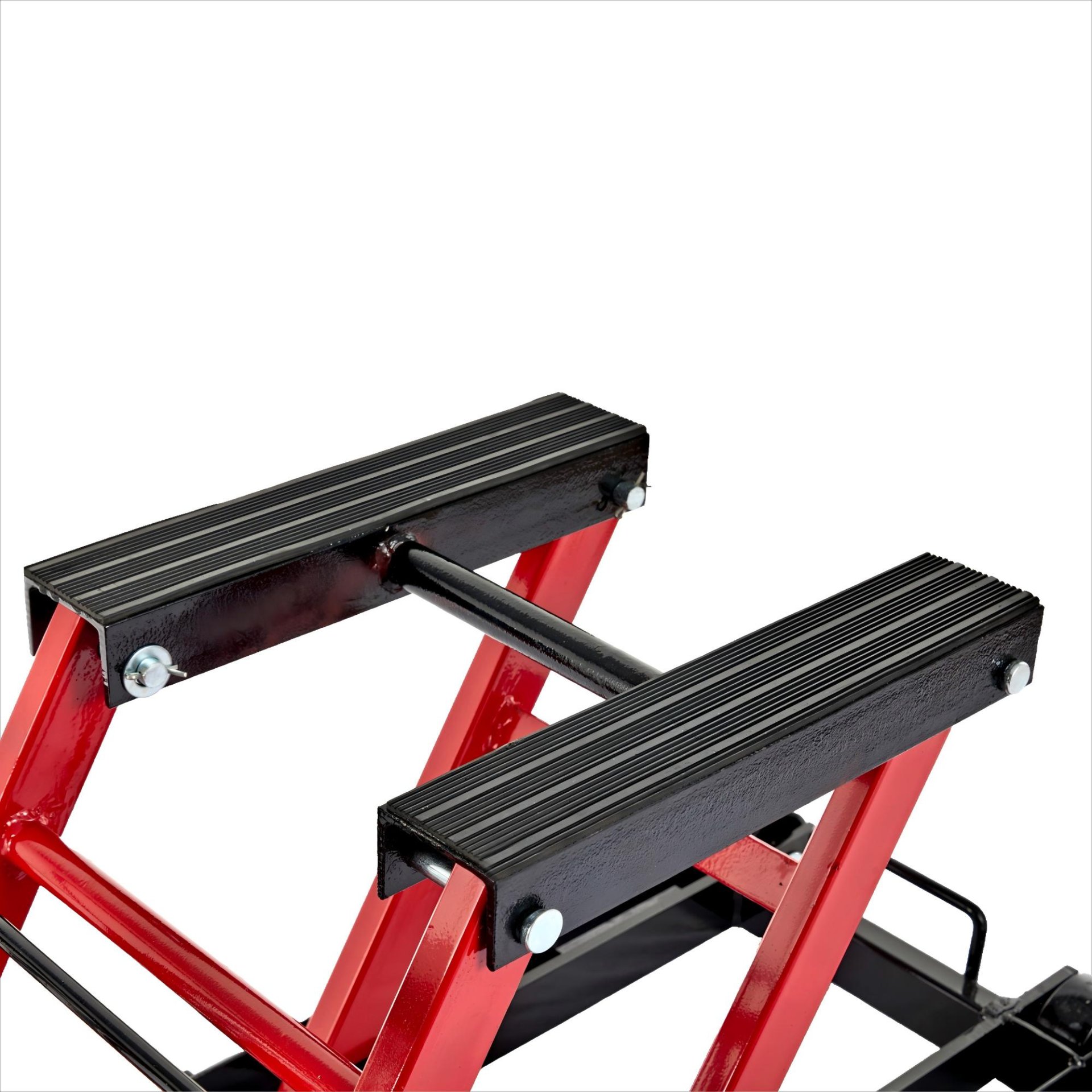 Heavy Duty 1500Lbs Hydraulic Motorcycle Lift Jack With Wheels And Handle - Red / Black - Image 10