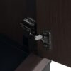 Modern Freestanding Bathroom Vanity With Ceramic Sink, Hot And Cold Faucet, 2 Door Cabinet & Open Iron Shelf, Magnesium Oxide And Iron Frame - Walnut - Image 20