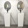 Pedestal Sink 16" For Powder Rooms - White - Image 6