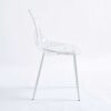 Dining Chair, Metal Leg, Plastic Seat (Set of 4) - Antique White - Image 8