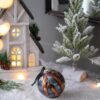 Christmas Ball Ornaments, Glass Decorative Hanging Ball Christmas Tree Ornaments, For Holiday Party Decorations (Set of 6) - Multi - Image 5